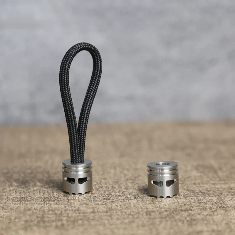 Skelett Edelstahl EDC Messer Perle geflochtener Anhänger, Paracord Armband Anhänger DIY Zubehör, Schmuck & Schlüsselanhänger Dekor