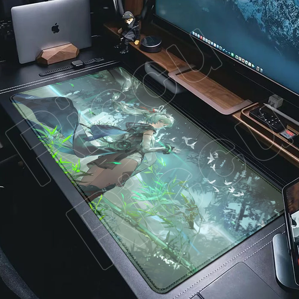 Large Size Arcane Arknights Endfield Mousepads Anime Girl Durable Edge Stitched Carpet Desk Mat Mouse Pad PC Desktop Accessories