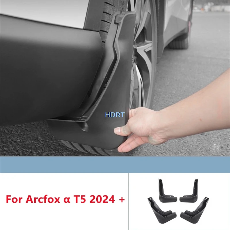 

For Arcfox α T5 2024 + Front Rear Wheel Mudguard Fender Mud Flap Cover Car Styling Protector Decoration Accessories Auto Part