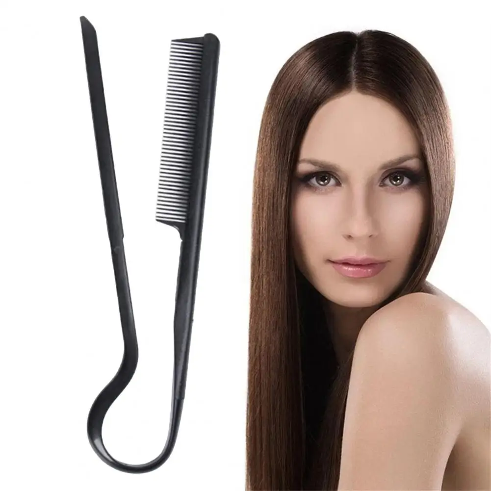 20.5cm V-Shaped Hair Straightening Comb Folding Home Salon Women Hair Straightener Comb Brush Hair Hairdressing Styling Tools