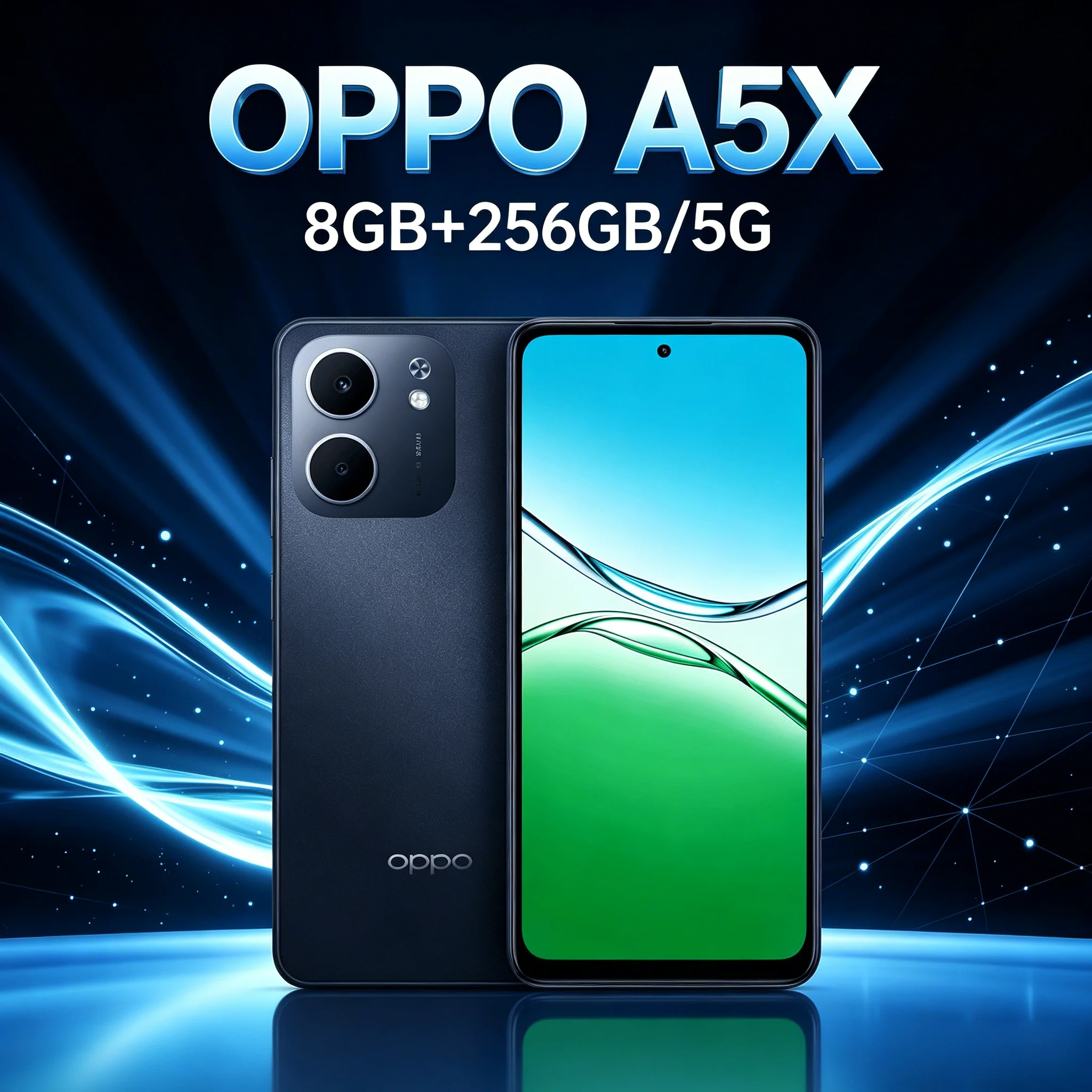 OPPO A5X 5G mobile phone 120Hz high-definition screen 360° crystal shield anti-fall architecture Type-C/IP65 mobile phone -GH2