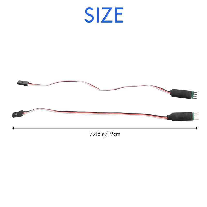 A73M-2Pcs 3CH 3-قناة LED ضوء المصباح التحكم لوحة التبديل ل 1/10 1/8 RC نموذج سيارة HSP TAMIYA محوري SCX10 Traxxas Trx4