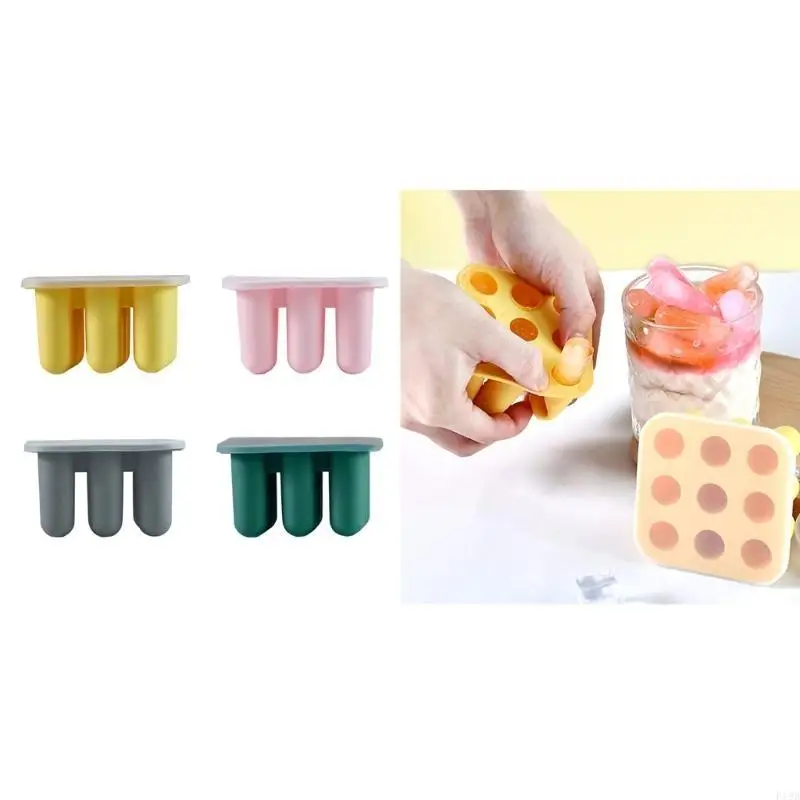 F19B Ice Cream Makers Ice Cream Moulds Silicone Material for Kitchen DIY Hand-Making