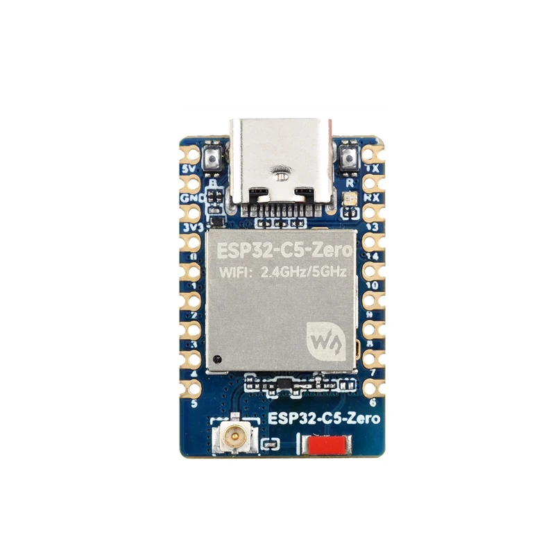 Waveshare ESP32-C5-Zero Mini Development to 32-bitowy procesor RISC-V z zintegrowanym dwuzakresowym Wi-Fi 6 2.4GHz/5GHz i Bluetooth BLE 5. — zdjęcie produktu 2