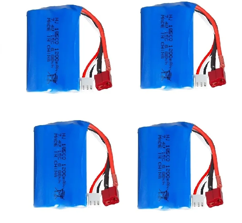 7.4 V 1200 mAH 18500 toy battery7.4V 1100mAH 15C Lipo Battery For Remote control helicopters cars boats trains toy accessory 7.4