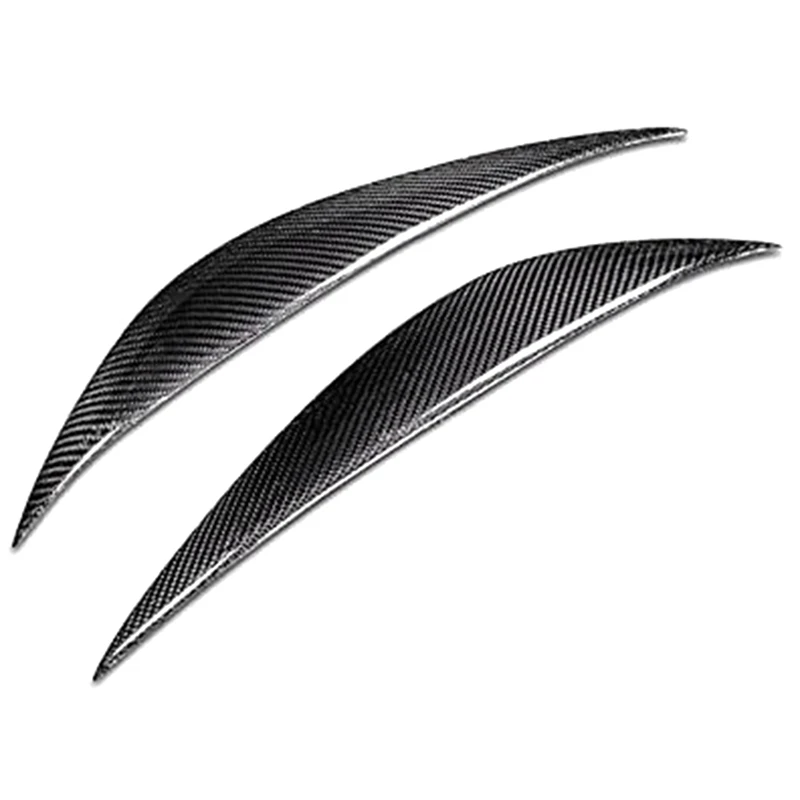 Car Carbon Fiber Headlight Eyebrows Eyelids Trim Strip For Mercedes Benz C Class W204 C180 C200 C260 C300 C350 2008-2011