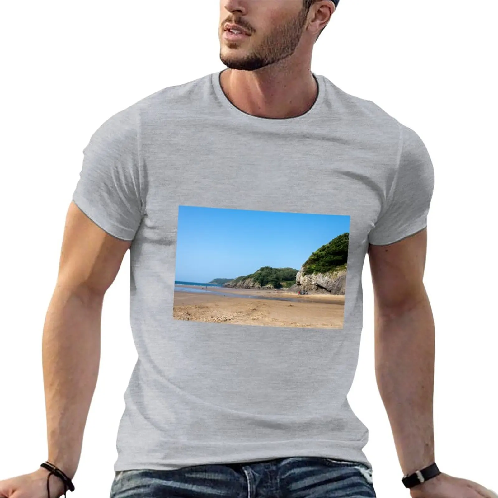 

Caswell bay T-Shirt sweat shirt plain t-shirt Men's clothing