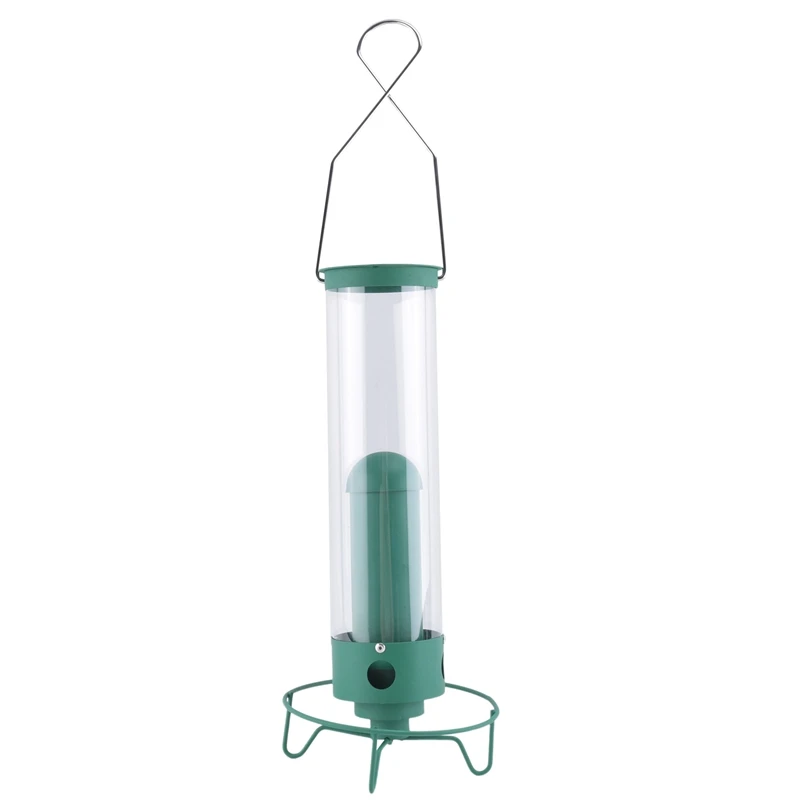 

Outdoor Squirrel-Proof Hanging Bird Feeder Multiple Holes Bird Feeder Peanut Seed Standing Feeder Birds Food Holder