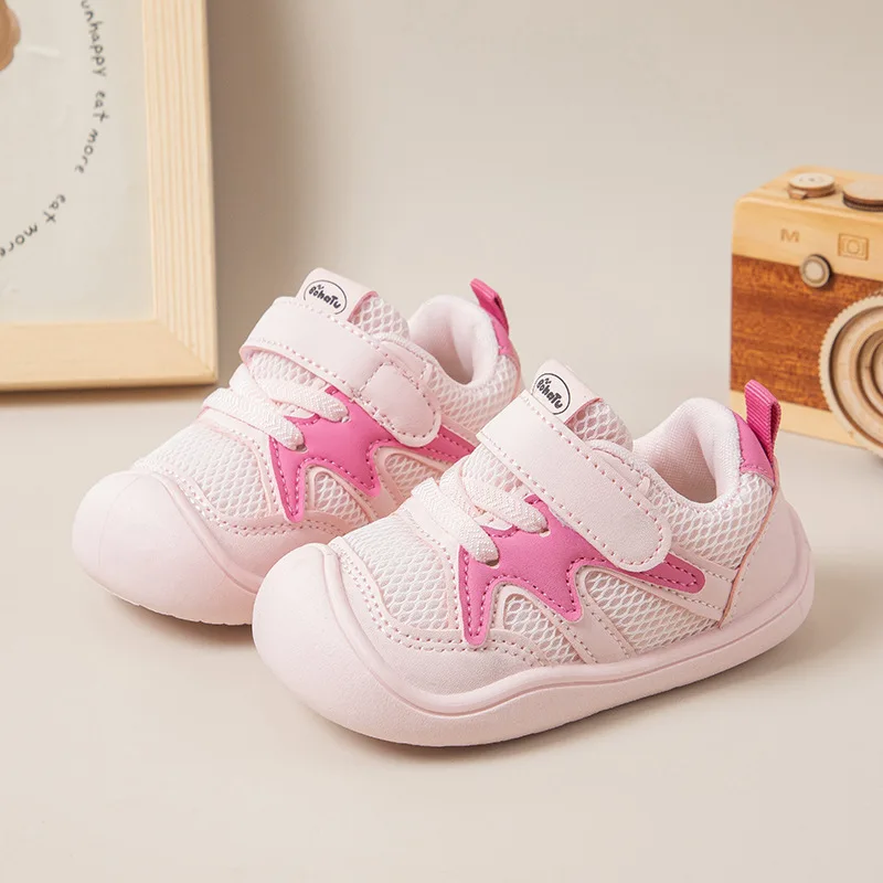 Fashion Baby Walking Shoes 2026 Autumn New Kids Sneakers Comfort Breathable Boys' Mesh Shoes Simple Versatile Girls' Casual Shoe