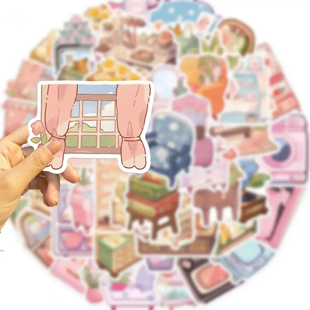 Fade-resistant Stickers Waterproof Pvc Stickers Waterproof Cartoon Sticker Set 50pcs Fade-resistant Decorative for Water