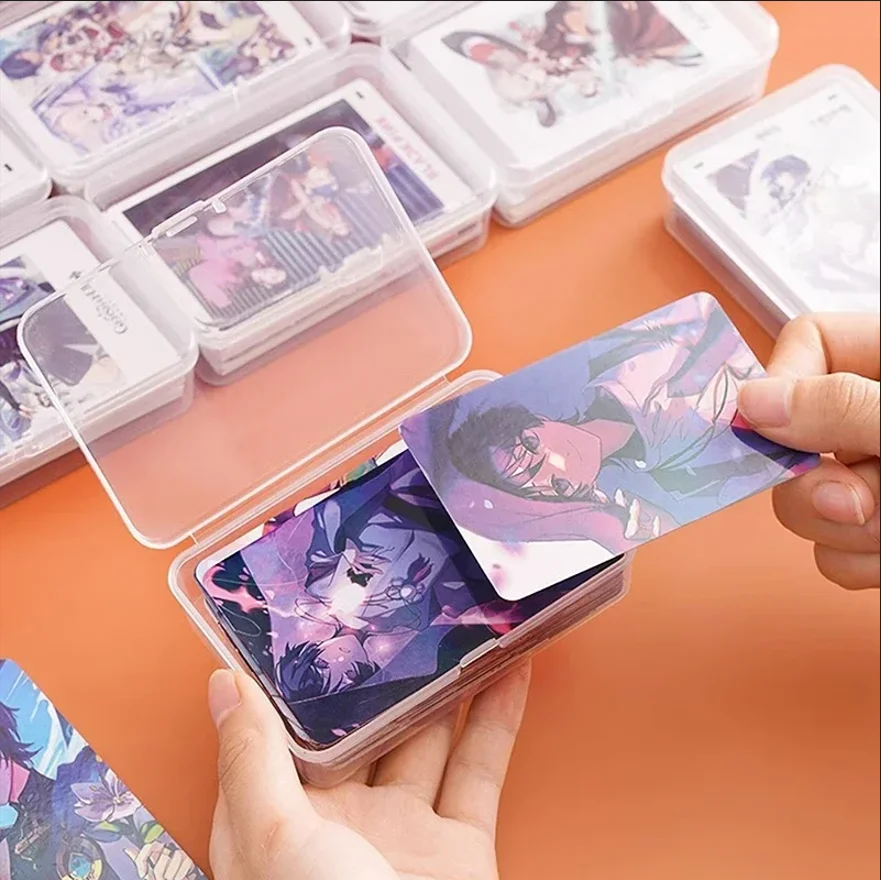 3/5/10Pcs Transparent Plastic Boxes Playing Cards Container Storage Case Packing Poker Game Card Box Board Games Card Organizer