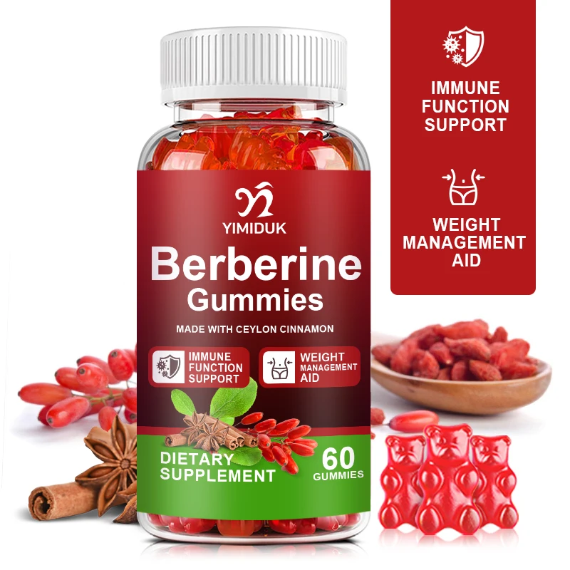 

Berberine with Ceylon Cinnamon Gummies Supports Immune Function for Cardiovascular & Gastrointestinal Care