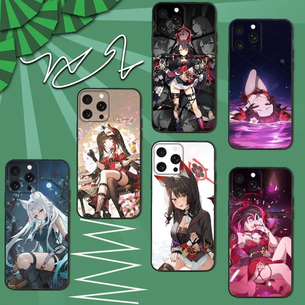 

Blue A-Archive K-Kosaka Phone Case For iPhone 16e,16,15,14,13,12,11,Pro,X,XS,Max,XR,Plus,Mini Soft Black Cover