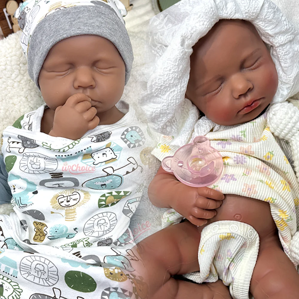 

20" Silicone Reborn Baby Doll Girl & Boy Lifelike Reborn Bebe Loulou Hand-Painted Newborn Artist DIY Doll Gift Doll Enthusiasts