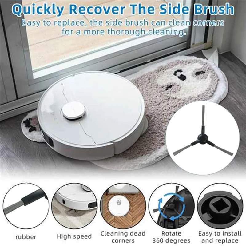 A98G-For Dreame L10s Pro Gen 2 / RLL42SDA قطع غيار الأسطوانة الرئيسية فرشاة جانبية فلتر Hepa ممسحة القماش كيس لجميع الغبار الملحقات