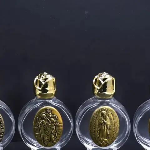 23 نوعًا من زجاجات الصليب الديني زجاجة المياه المقدسة يسوع زجاجة النحت العذراء المسيحية زجاجة الماء المقدس #1