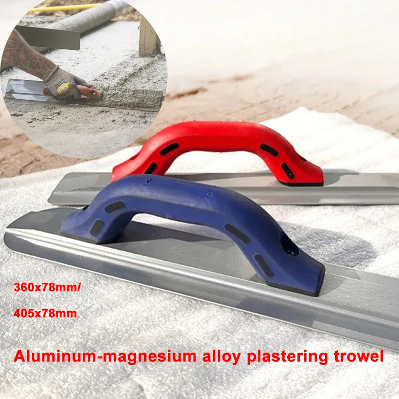 Aluminum-magnesium Alloy 360m/405mm Plastering Trowel Hand Float Standard Handle Eliminates Float Marks Provides Smooth Finish