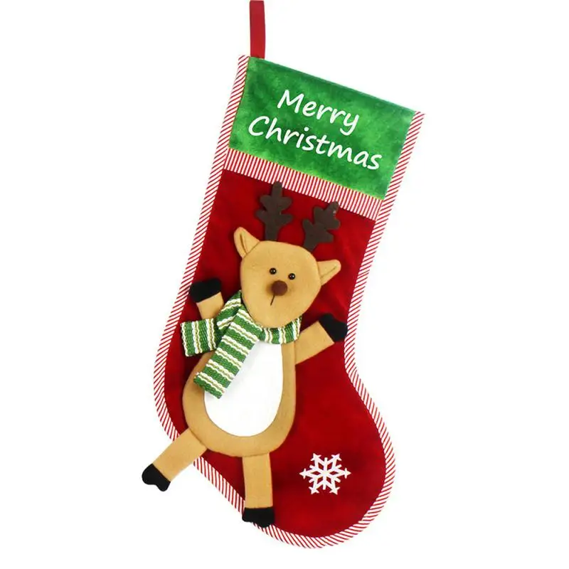 High Capacity Mini Christmas Stockings Safety Sock Pendant Exquisite Decorative Socks Christmas Gift Socks Reusable High Quality