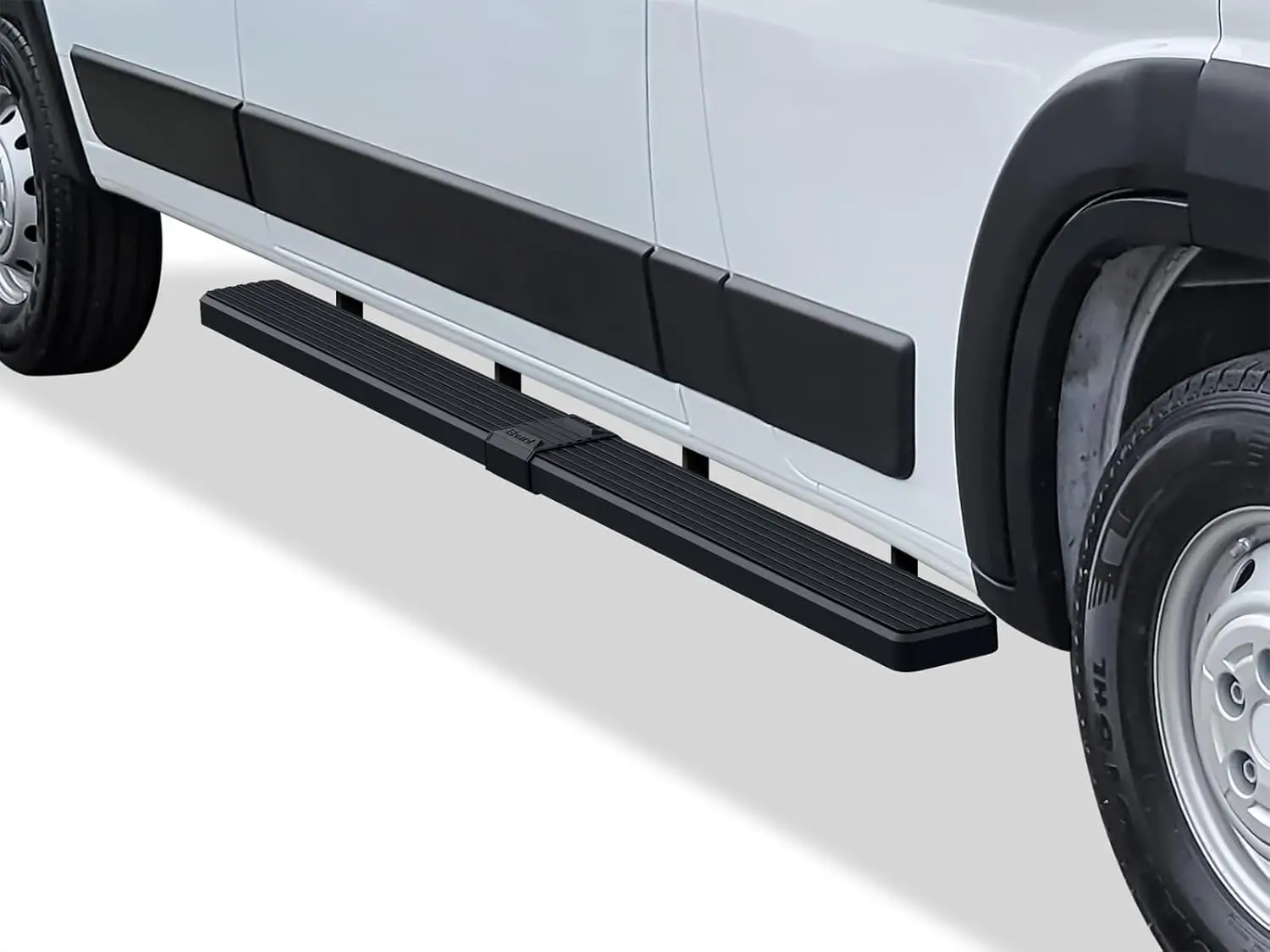 

6in Black Stainless Steel Running Boards for 2014-2026 Full Size Vans, Compatible with Different Wheelbases