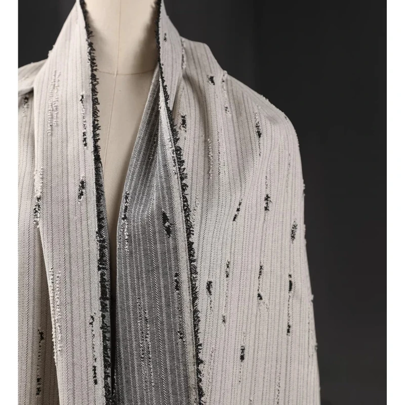 Striped Denim Cotton Jacquard  - Sewing Recycling 评论和价格