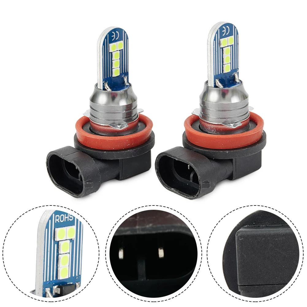 

High Quality Hot New Fog Lights Fog Lamp LED Bulbs Super Bright 2pcs Energy saving Green Model Replacement Truck