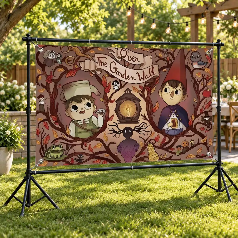 TV Series O-Over the Garden Wall Aesthetic Wall Tapestry Flag Printed Wall Hanging Living Room Party Outdoor Decor