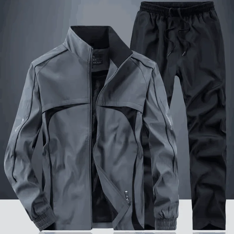 Men\'s Spring Autumn Sportswear Basketball Tracksuit Male outwear 2pcs Sweatshits + pant Set Casual Track Suit Men Brand Clothing