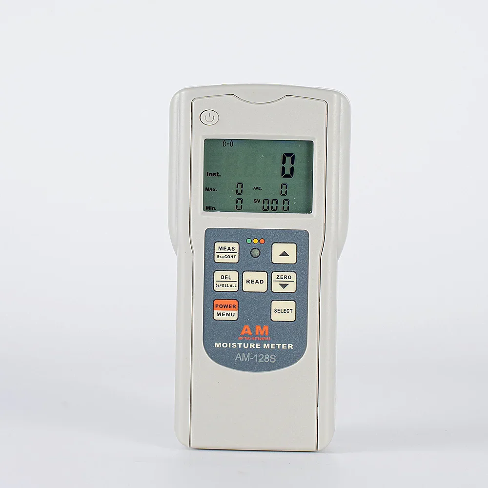 Induction Wood Moisture Meter AM-128S Range 0~ 70% Tobacco cotton paper Soil non-conductive material moisture meter