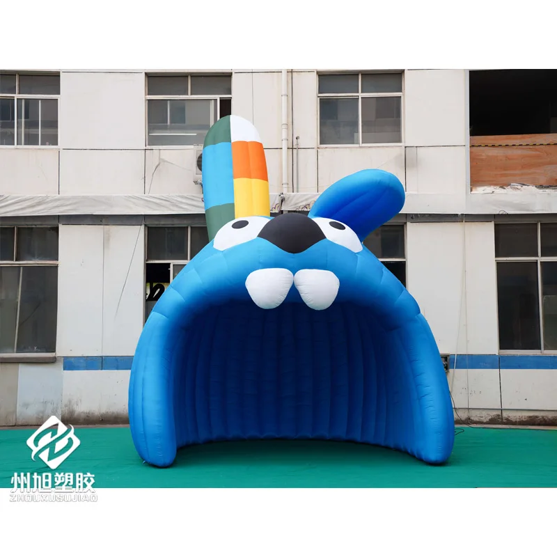 Inflatable rabbit tent, inflatable cartoon house tent, entertainment park inflatable rabbit cabin, used for event decoration