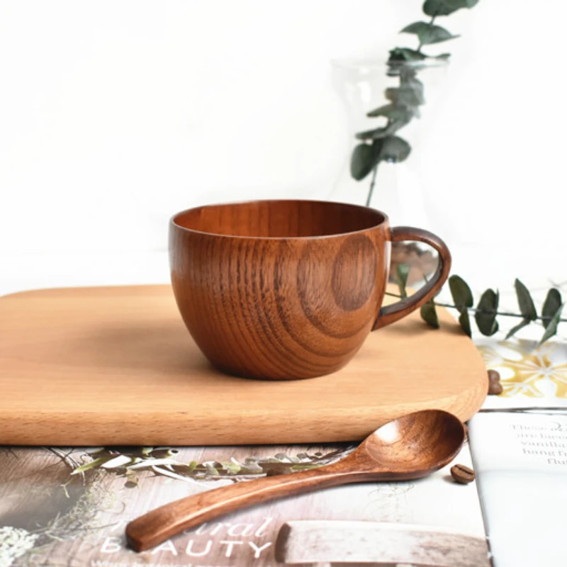 

New Eco-friendly Wooden Creative Cup Daily Tea Cup Coffee Cup Wooden Cup Milk Cup Tea Cup