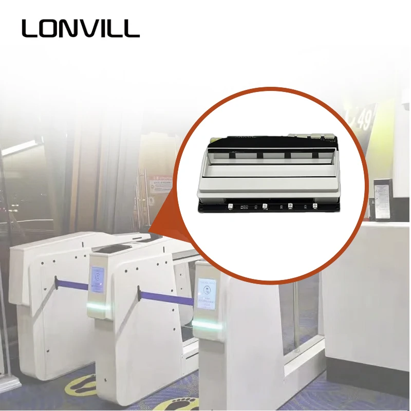 LONVILL ISO 14443 a B 13.56MHz 106 to 848 Kbits s Data Transfer Plug and Play OCR Passport Card Scanner for Access Control