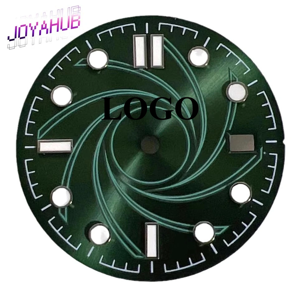 Customized LOGO 31.1mm dial substitute precision modified parts dial luminous literal adaptation 8215 2824 movement EB8 OEM