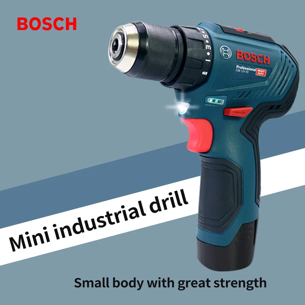 Bosch GSB 12V-30 Professional Electric Drill Cordless 12V Rechargeable Driver Multifunctional Household Electric Screwdriver