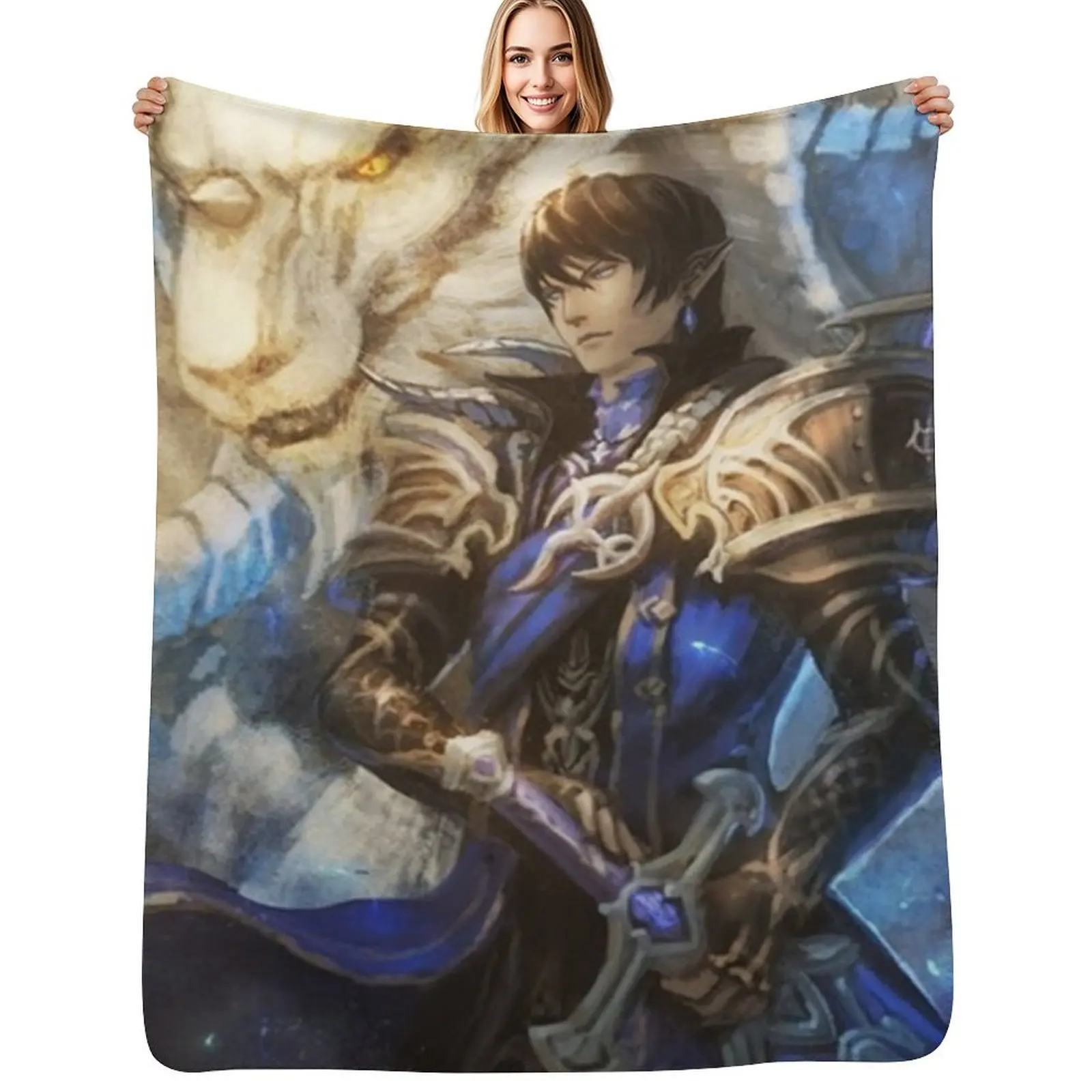 Aymeric and Hraesvelgr Throw Blanket Hair Comforter Bed covers warm for winter Luxury Brand Beautifuls Blankets