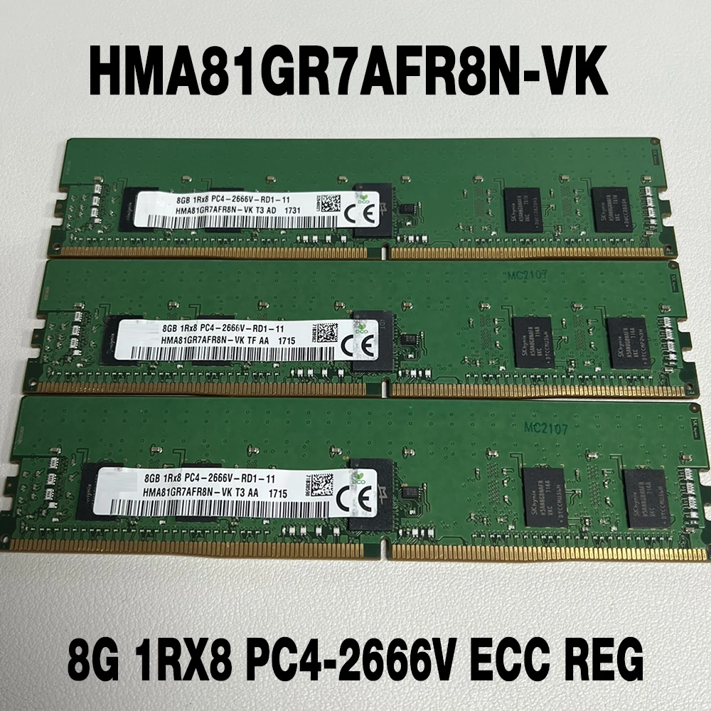 1PCS  HMA81GR7AFR8N-VK 8G 1RX8 PC4-2666V ECC REG For SKhynix Server Memory