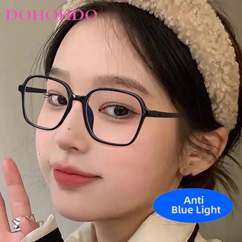 

Luxury Brand Designer Big Frame Polygonal Blue Light Blocking Glasses Women Men Optical Computer Protection Eyeglasses Lentes