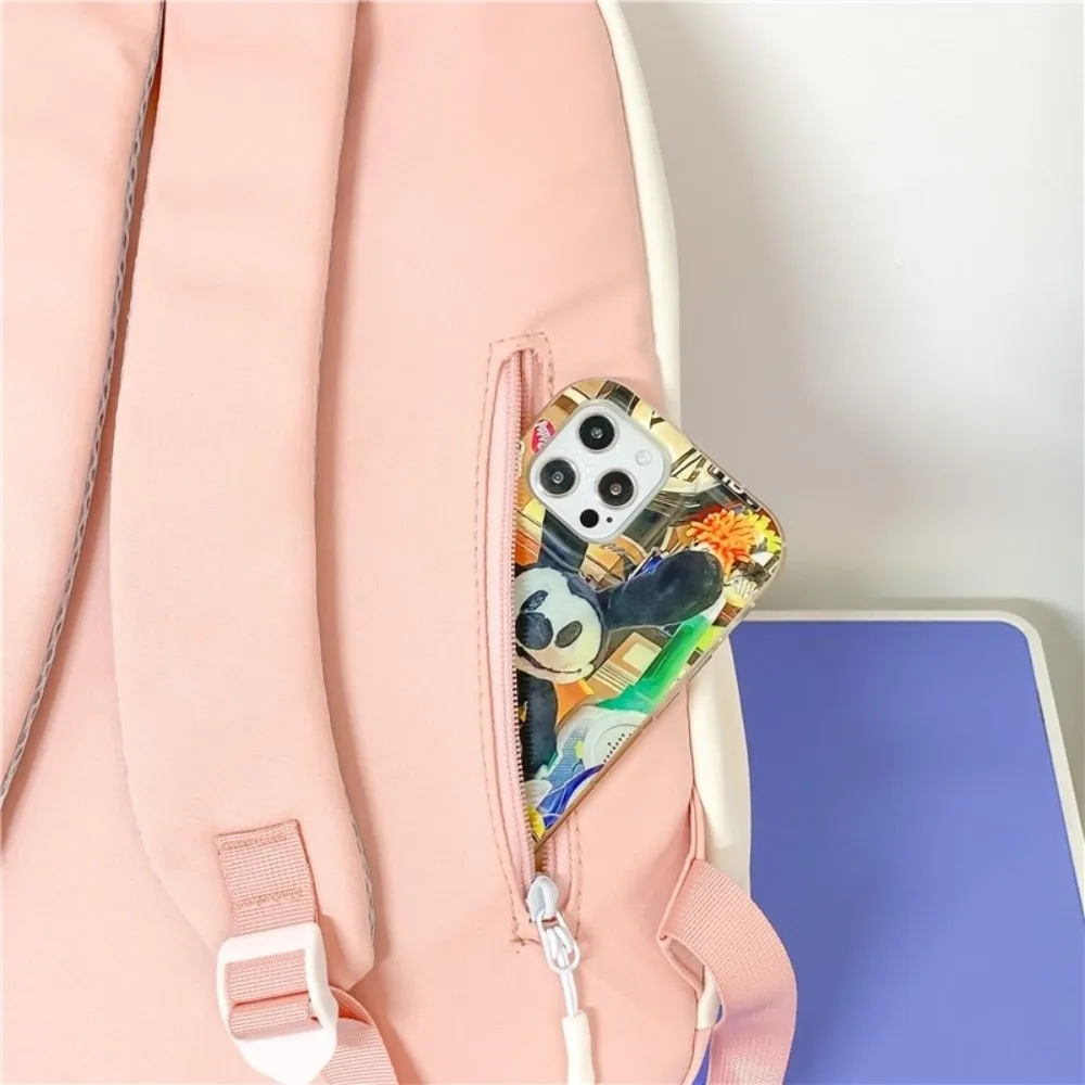 Fashion Nylon Backpack Large Capacity Multifunction Book Bag Breathable College Backpack Girls