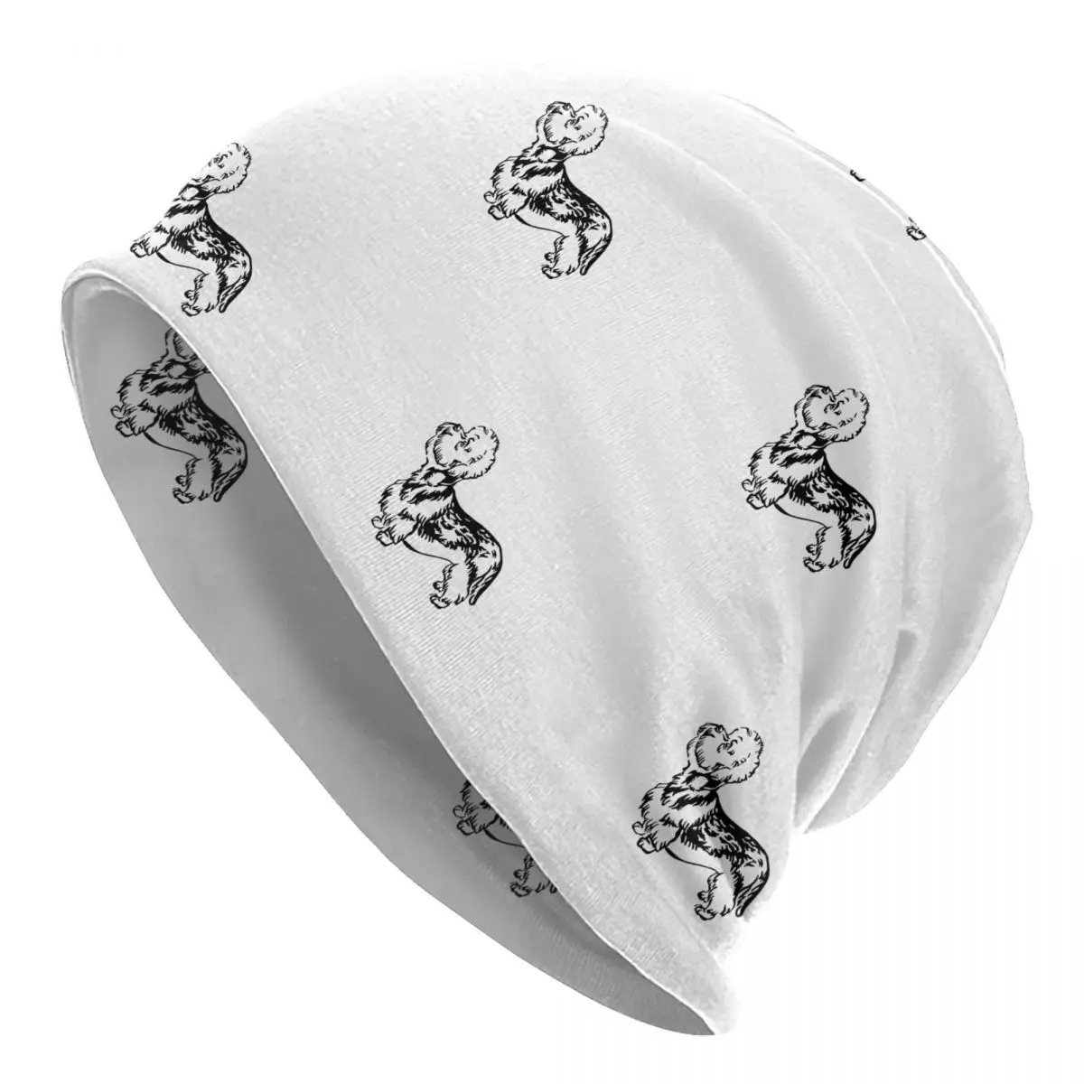 Dandie Dinmont Terrier Unisex Adult Beanies Caps Knitted Bonnet Hat Warm Hip Hop Autumn Winter Outdoor Skullies Hats
