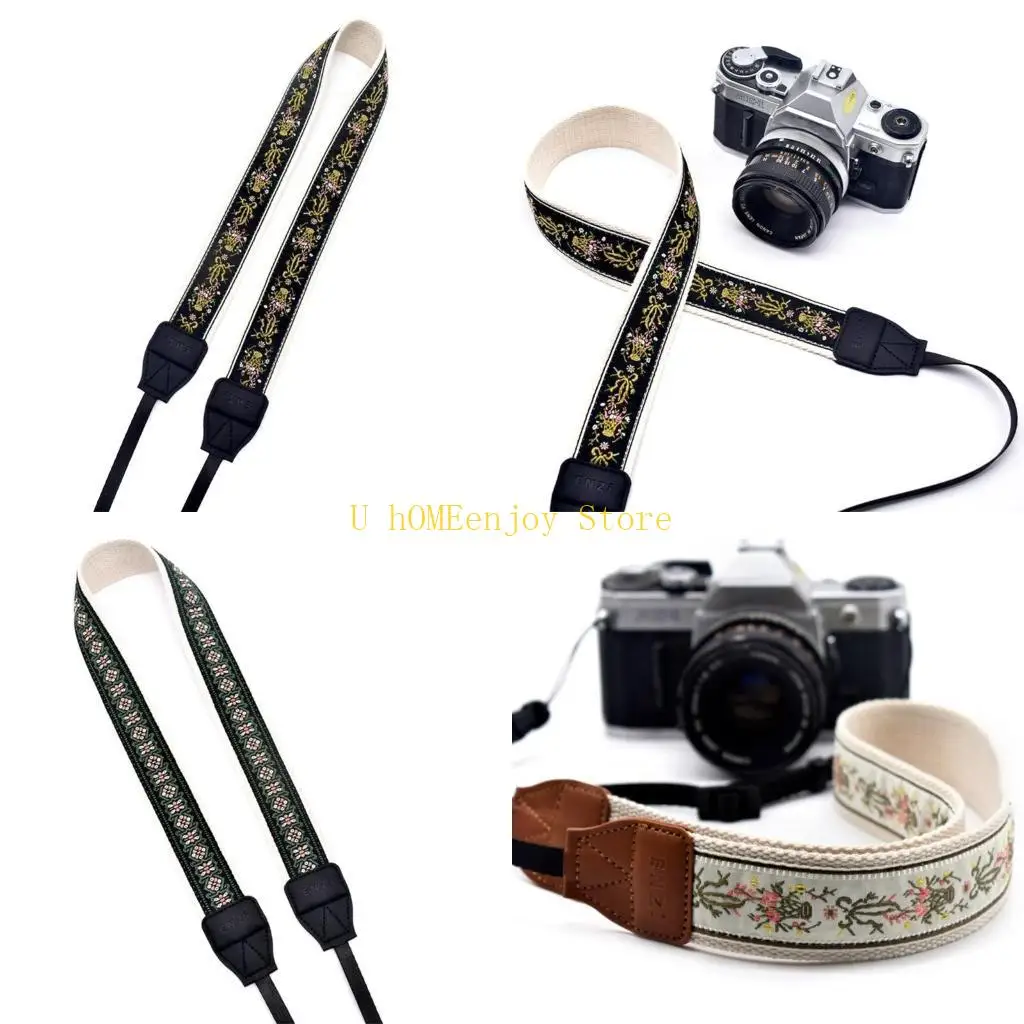 B0KF Multi Color Series Camera Strap Neck Lanyard Anti-lost Chain Ethnic Adjust