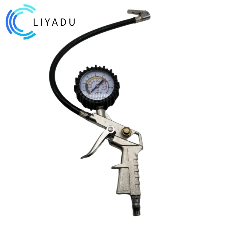 High Precision compressor pressure gauge Tyre inflation gun with pressure gauge For Car Motorcycle SUV  with high pressure air