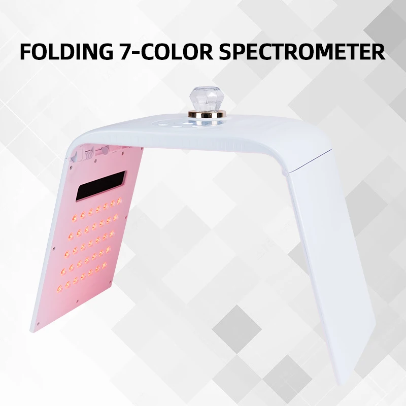 美容ツール 保湿とスキンスミングの第一選択 折りたたみ式 LED マスク PDT クールナノミスト水補給スプレー分光計付き