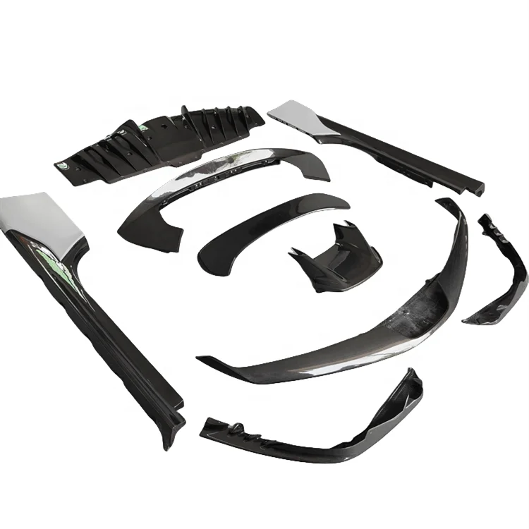 OEM Style Dry Carbon Fiber Body Kit for Ferrari SF90 Front Rear Lip Diffusers Rear Spoiler Rear Fender Splitter Side Car Bumpers