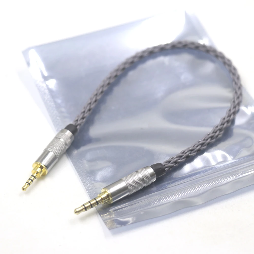 Haldane GreyJelly 2.5 มม.TRRS Balanced ชาย 3.5 มม.TRRS Balanced ชายอะแดปเตอร์เสียง 3.5 มม.M ถึง 2.5 มม.M