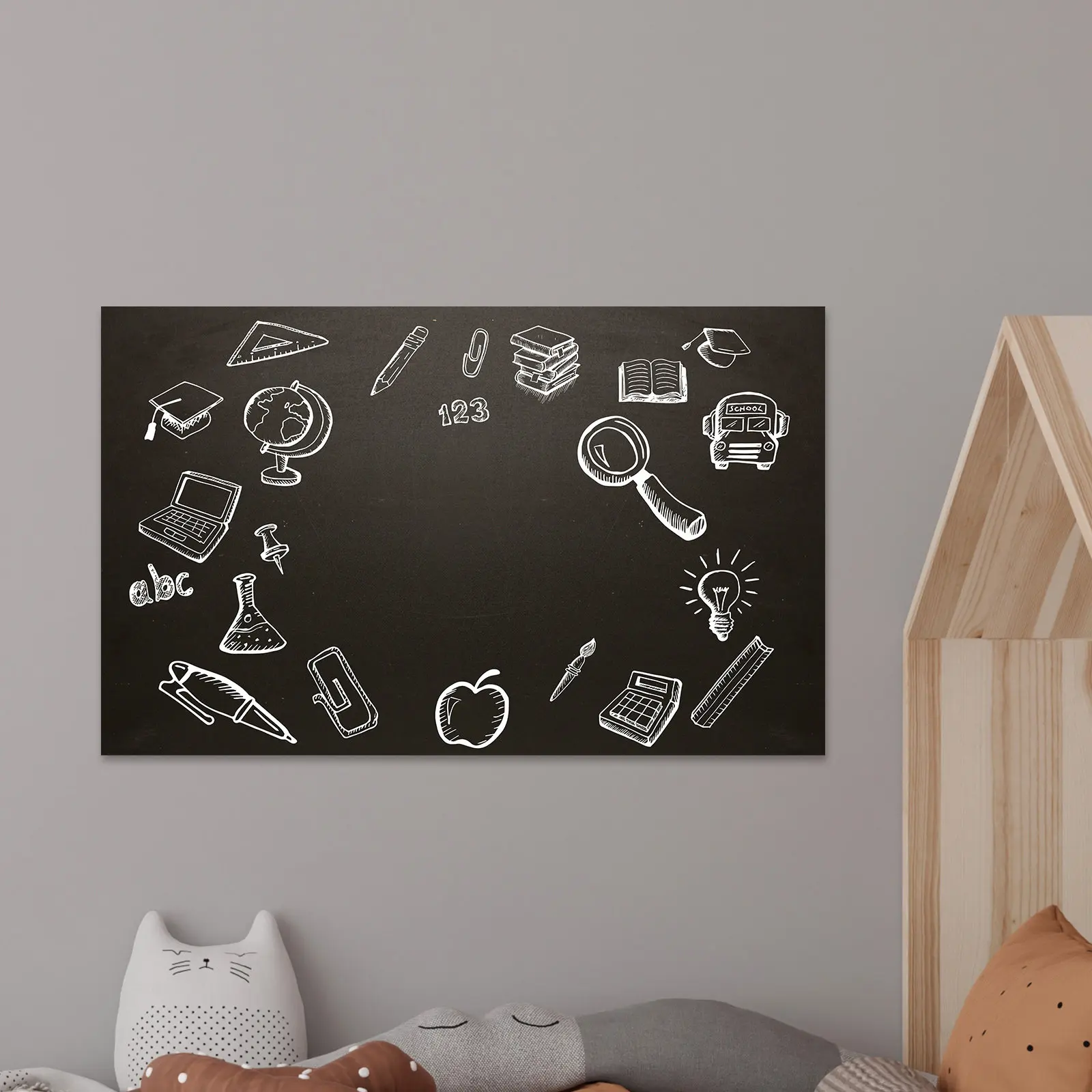 

1Set Dry Erase Blackboard Sheet Stick Peel Removable Drawing Board Reusable Home Office Classroom Message Writing Board Sticker