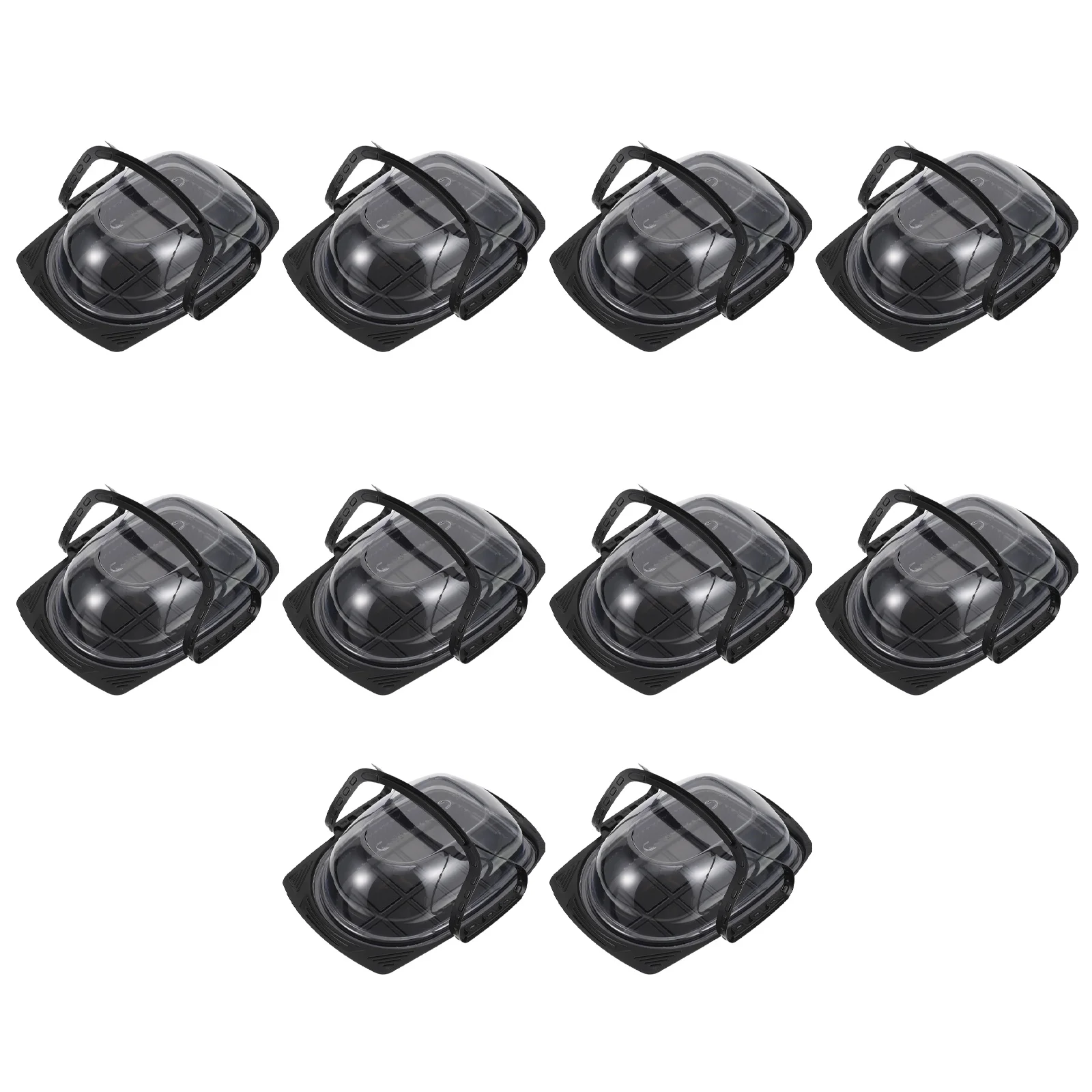 

10Pcs Roast Chicken Boxes with Clear Lid Disposable Take-Out Food Containers Large Capacity Restaurant Packaging