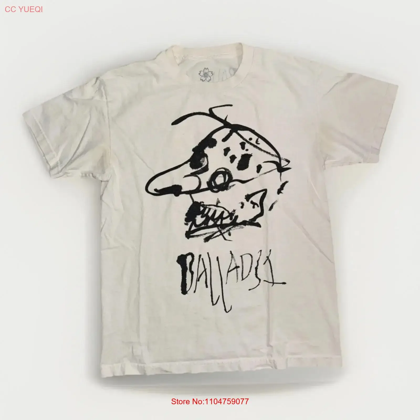 Joji Ballads 1 T Shirt Medium White 19x25 Band  vintage Washed Breathable Slightly homme fashion Soft Unisex