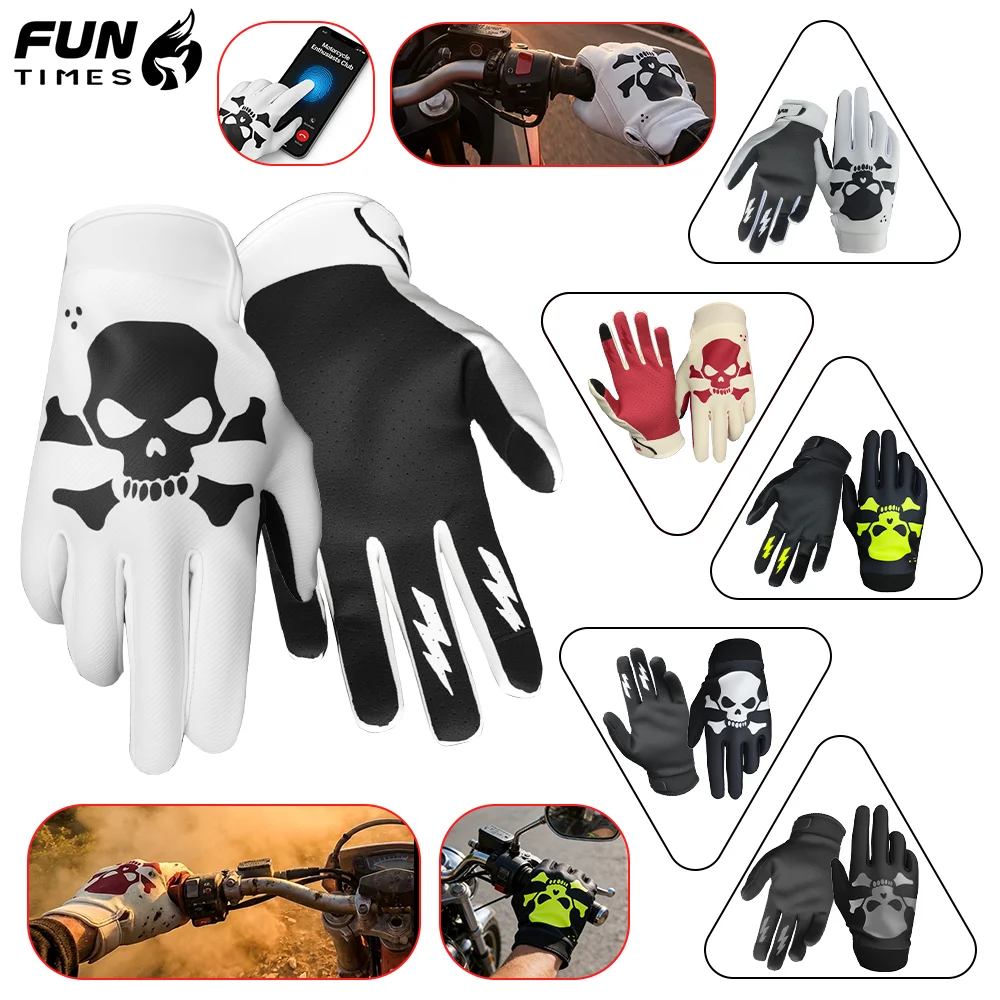 2025 FUNTIMES Racing Bike Motocross MTB MX Dirt Cycling Cross-country Motorcycle Riding Gloves