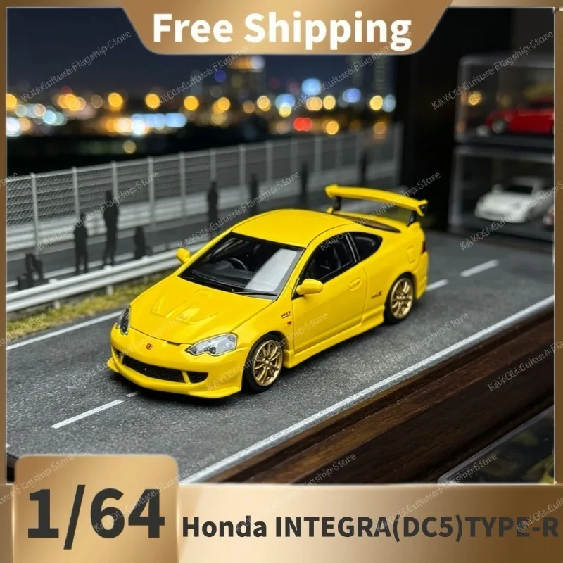 （In Stock）MH 1:64 Honda Integra DC5 Type‑R Mugen Diecast Alloy Collectible Display Car Model