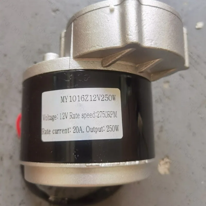 12V 250W Brushed Reduction DC Motor, Low Speed Gear Motor for Extruder Machine Equipment