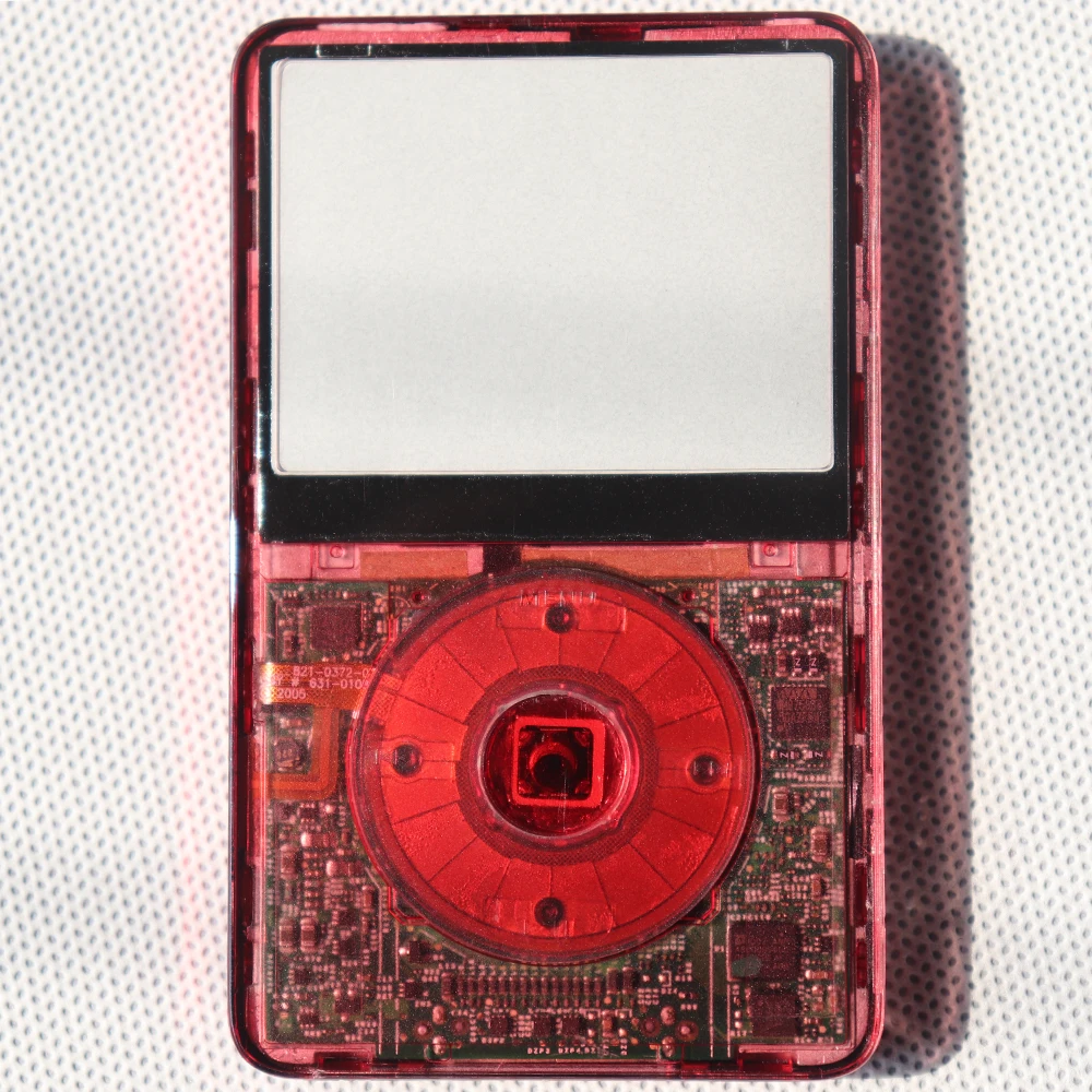 Transparente Frontplatte mit Mittelknopf für iPod Video 5. Generation 30GB 60GB 5.5. Generation 30GB 80GB Kunststoffgehäuse – Detail 27